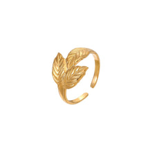 Leaf Adjustable Ring Rings