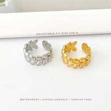 Leaf Adjustable Ring Rings
