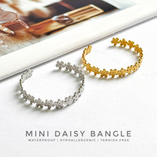 Mini Daisy Open Bangle Bracelets