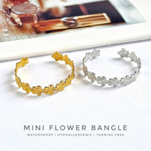 Mini Flower Open Bangle Bracelets