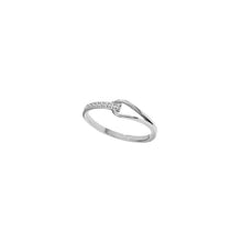 Modern Zirconia Knot Ring Rings