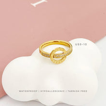 Roman Numeral Pave Band Ring Rings