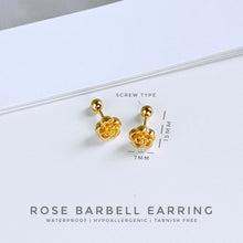 Rose Barbell Earring Bracelet