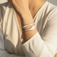 Serene Open Bangle Bracelet