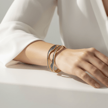 Serene Open Bangle Bracelet