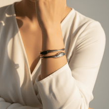 Serene Open Bangle Bracelet