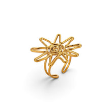 Sunburst Adjustable Ring Ring