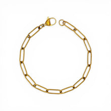 Textured Paperclip Chain Bracelet Bracelets