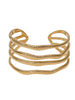 Tier Textured Wavy Bangle Bracelets