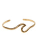 Wave Open Bangle Bracelets