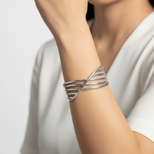 Weave Cut Bangle Bracelet