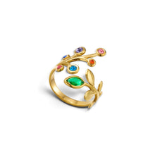 Wild Flower Adjustable Ring Ring