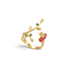 Wild Flower Adjustable Ring Ring