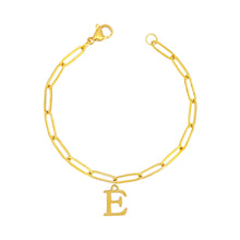 Alphabet Paperclip Bracelet Gold (A-M) Bracelet