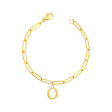Alphabet Paperclip Bracelet Gold (N-Z) Bracelet