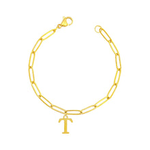 Alphabet Paperclip Bracelet Gold (N-Z) Bracelet