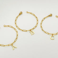 Alphabet Paperclip Bracelet Gold (N-Z) Bracelet