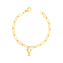 Alphabet Paperclip Bracelet Gold (N-Z) Bracelet