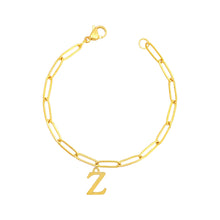 Alphabet Paperclip Bracelet Gold (N-Z) Bracelet