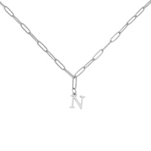 Alphabet Paperclip Necklace Silver Necklaces