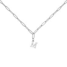 Alphabet Paperclip Necklace Silver Necklaces