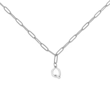 Alphabet Paperclip Necklace Silver Necklaces