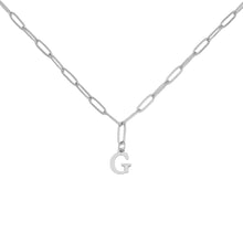 Alphabet Paperclip Necklace Silver Necklaces