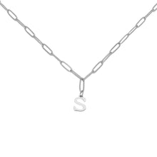 Alphabet Paperclip Necklace Silver Necklaces