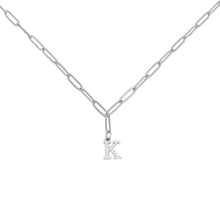 Alphabet Paperclip Necklace Silver Necklaces