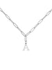 Alphabet Paperclip Necklace Silver Necklaces