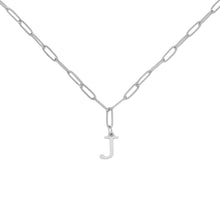 Alphabet Paperclip Necklace Silver Necklaces