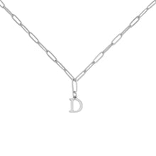 Alphabet Paperclip Necklace Silver Necklaces