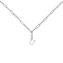 Alphabet Paperclip Necklace Silver Necklaces