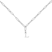 Alphabet Paperclip Necklace Silver Necklaces