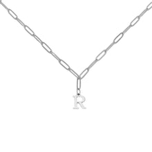 Alphabet Paperclip Necklace Silver Necklaces