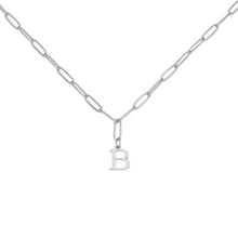 Alphabet Paperclip Necklace Silver Necklaces