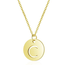 Initial Necklace Gold C - Aisha Wong Accessories