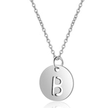 Initial Necklace Silver B
