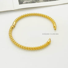 Beaded Hinged Bangle Bracelets