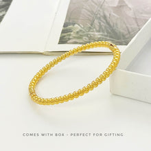 Beaded Hinged Bangle Bracelets