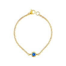 Birthstone Bracelet Cable Chain (Jan - June) Bracelets