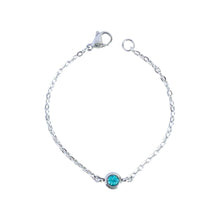 Cable Chain Birthstone Bracelet (July - Dec) Bracelets