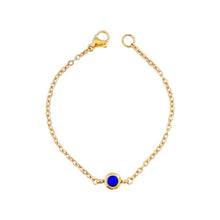 Cable Chain Birthstone Bracelet (July - Dec) Bracelets