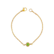 Cable Chain Birthstone Bracelet (July - Dec) Bracelets