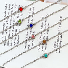 Cable Chain Birthstone Bracelet (July - Dec) Bracelets