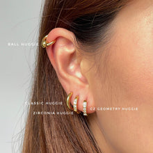 CZ Geometry Huggie Earring Earrings
