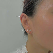 Diamond Barbell Earring - Gold Earrings