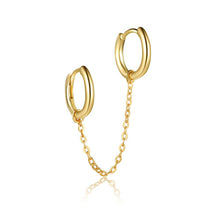 Double Huggie Chain Earring Earrings
