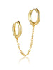 Double Huggie Chain Earring Earrings