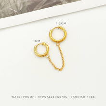 Double Huggie Chain Earring Earrings